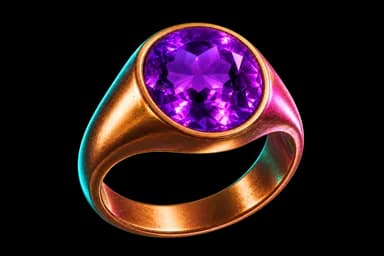 Bronze Amethyst Ring