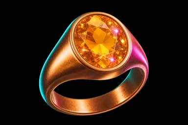 Bronze Citrine Ring