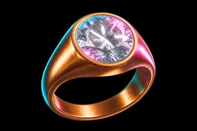 Bronze Diamond Ring