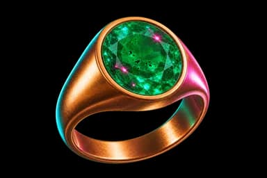 Bronze Emerald Ring