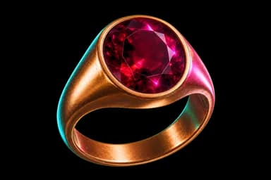 Bronze Garnet Ring