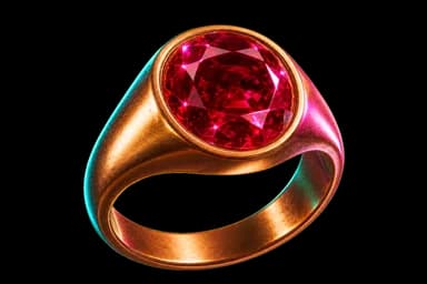 Bronze Ruby Ring