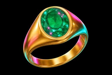 Gold Emerald Ring