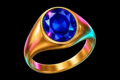 Gold Sapphire Ring