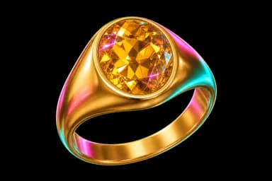Gold Topaz Ring
