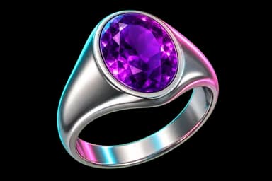Silver Amethyst Ring