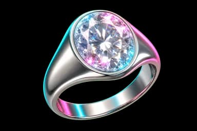 Silver Diamond Ring