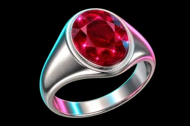 Silver Ruby Ring