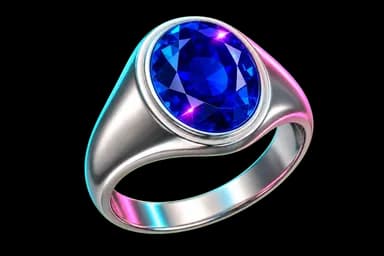 Silver Sapphire Ring