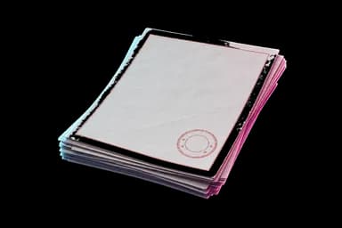 Stamped Paperwork